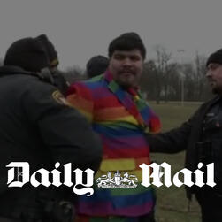 Gun pulled and man maced in the face as Neo-Nazis, &#39;White Lives Matter&#39; protesters and Proud Boys clash with rainbow-clad LGBTQ supporters at a family drag event in Ohio